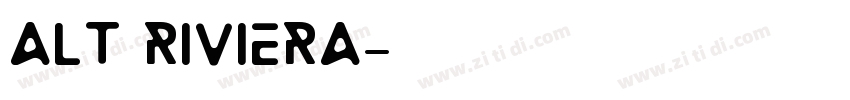 ALT Riviera字体转换